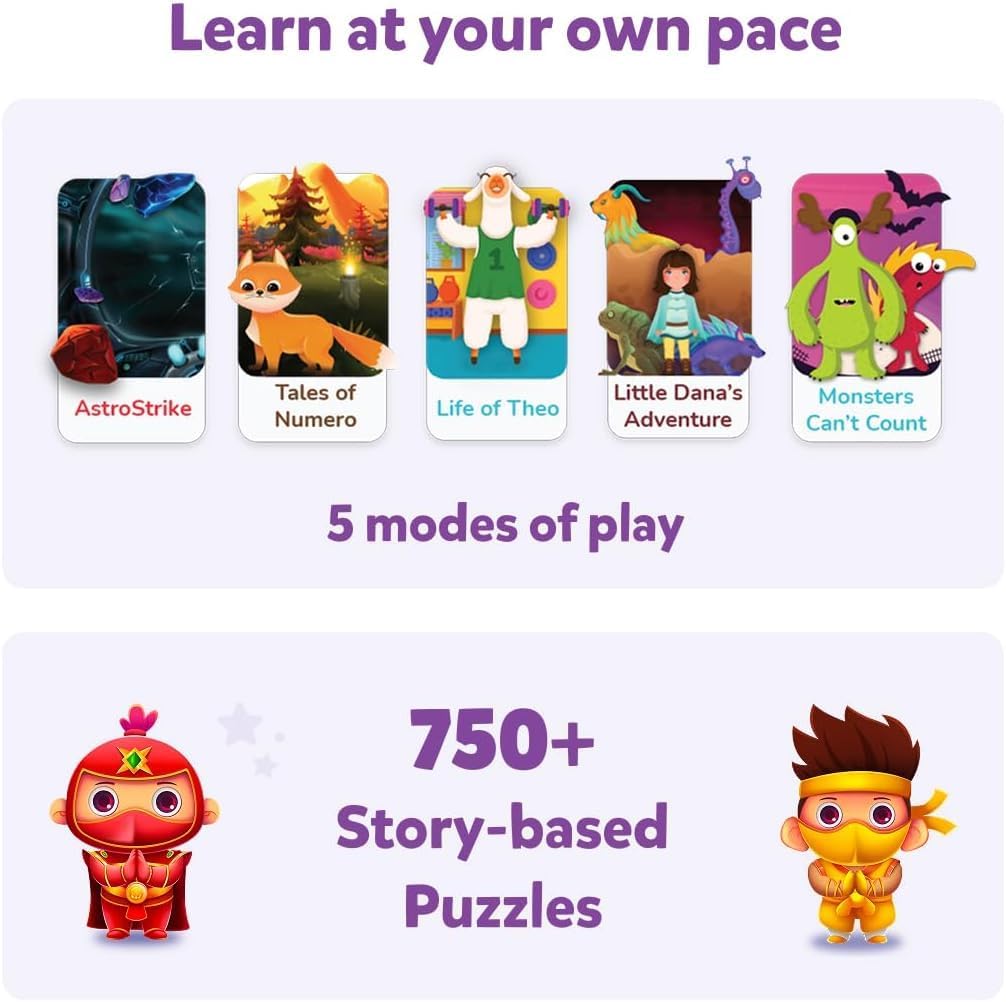 Detalle de PlayShifu math game kit for ages 4–10