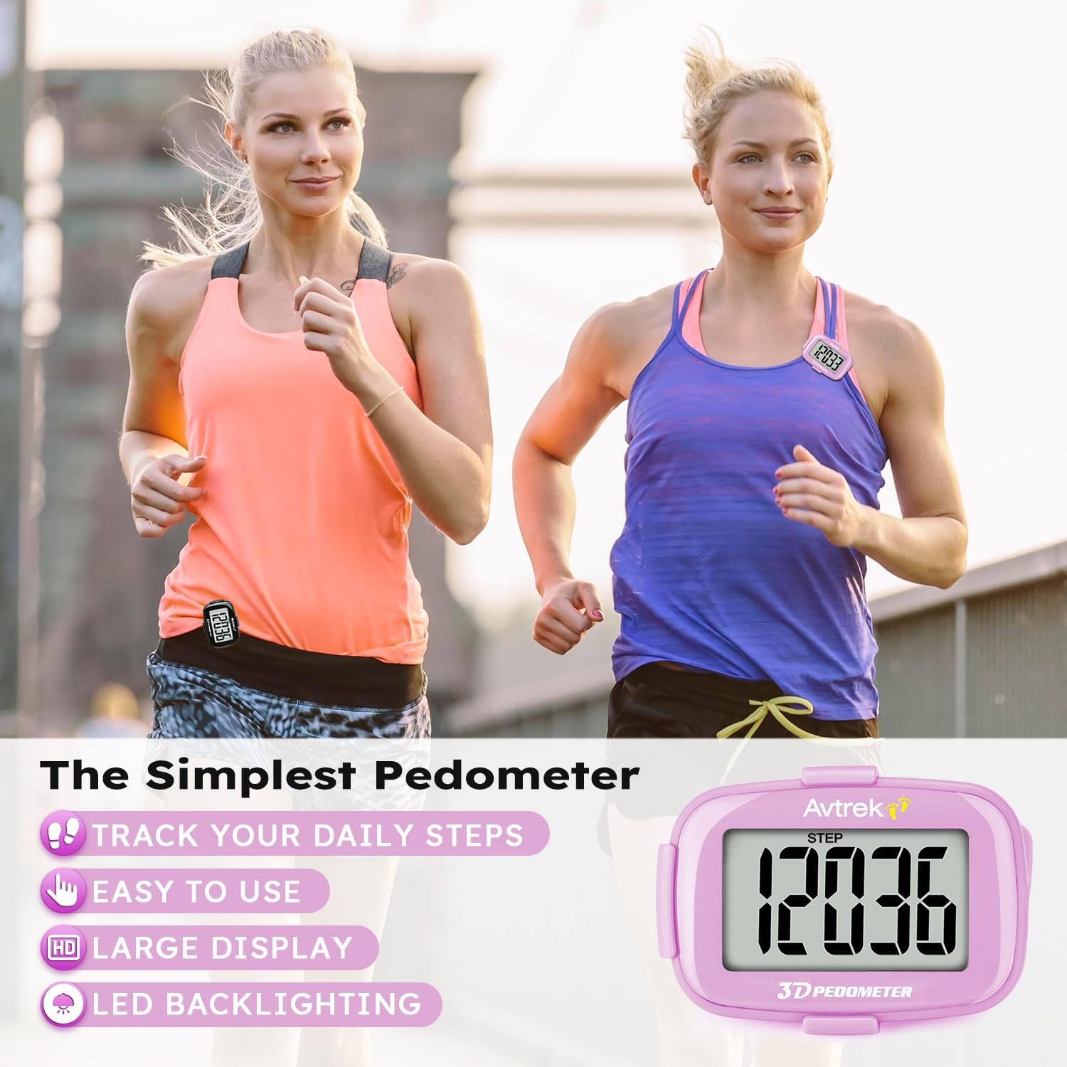Thumbnail 1 de AVTrek step counter 3D pedometer