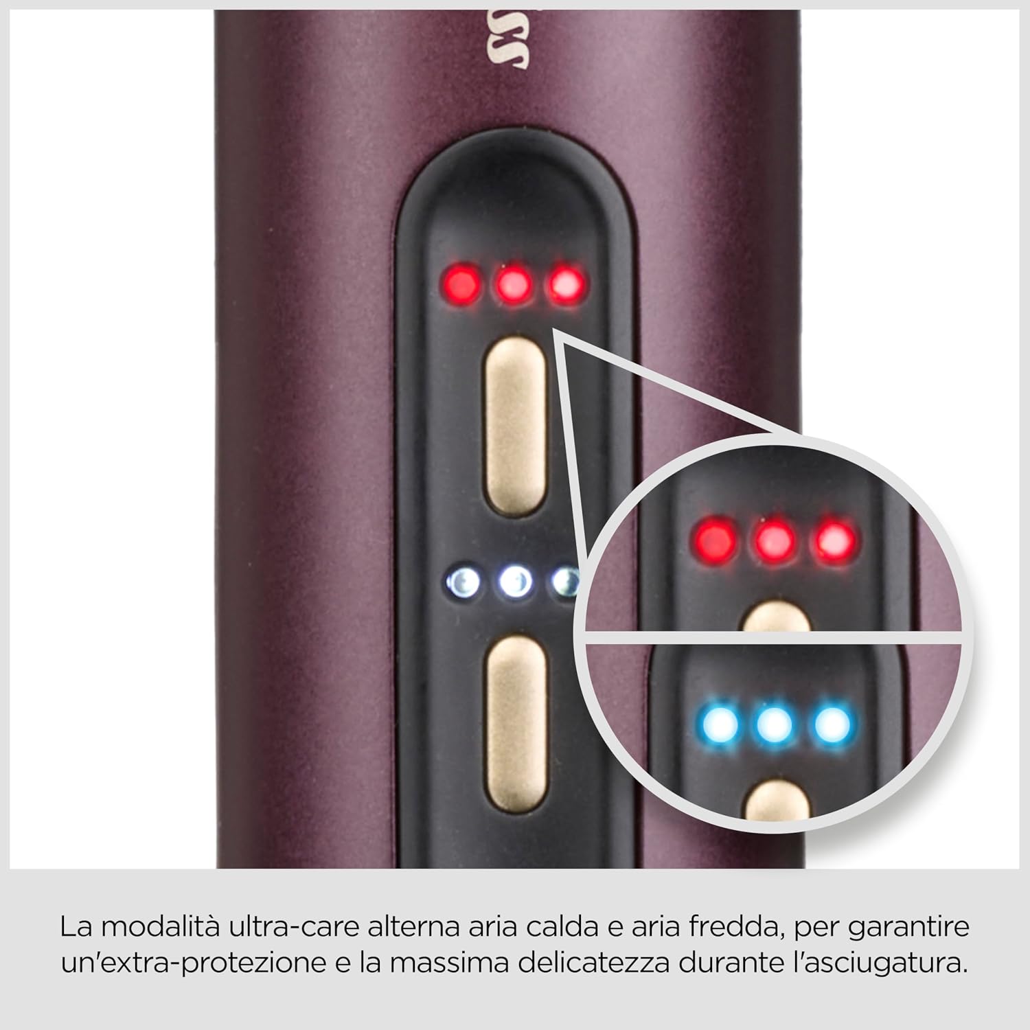 Detalle 2 de BaByliss Air Power Smooth - NUOVO 2025: Spazzola Asciugacapelli per Lisciare e Stirare da Bagnato ad Asciutto