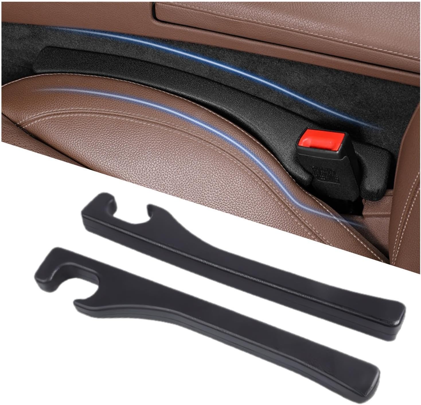 Detalle de Hiseanllo Car Seat Gap Filler 2 Pack 2.3 in