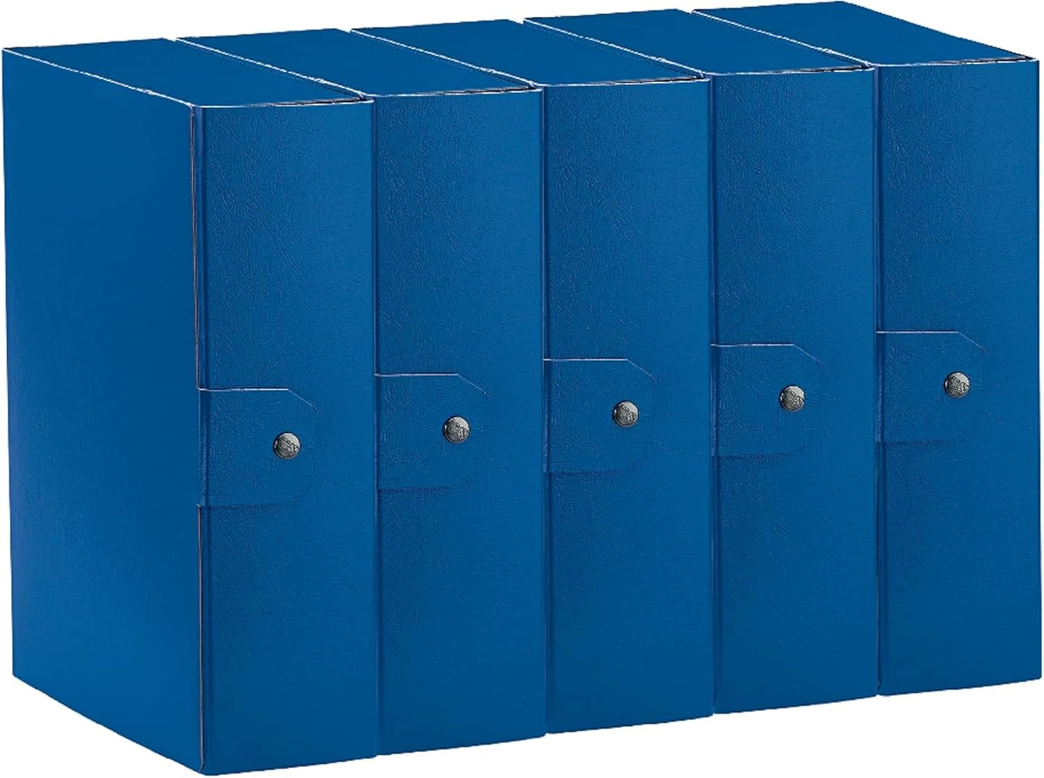 Detalle 2 de Esselte C35 Eurobox cartella progetti 25x35 cm con bottone, dorso 15 cm, blu (confezione da 5)