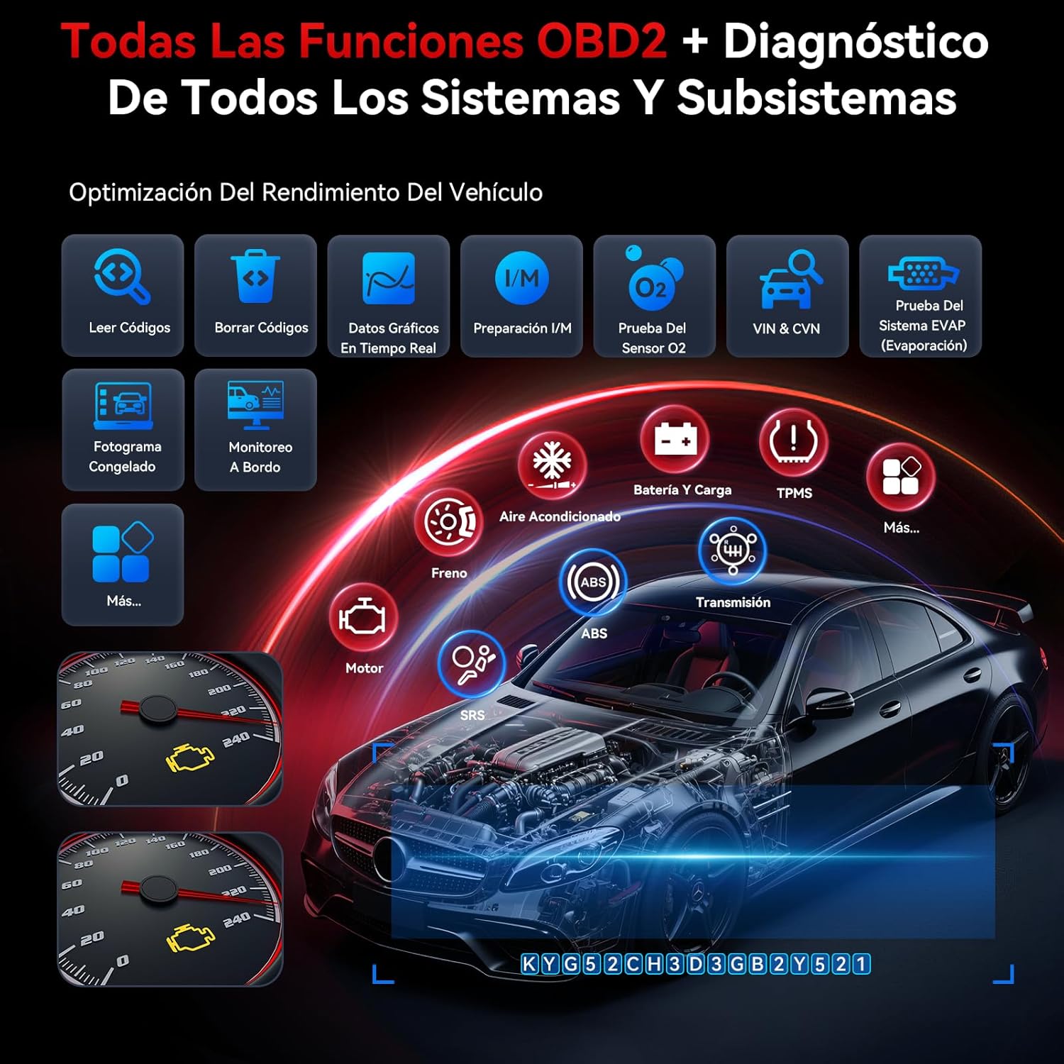 Thumbnail 2 de iCarzone CR Pro S Bidirectional Diagnostic Tool (5-inch touchscreen) for Audi, BMW & VW – 49+ reset services
