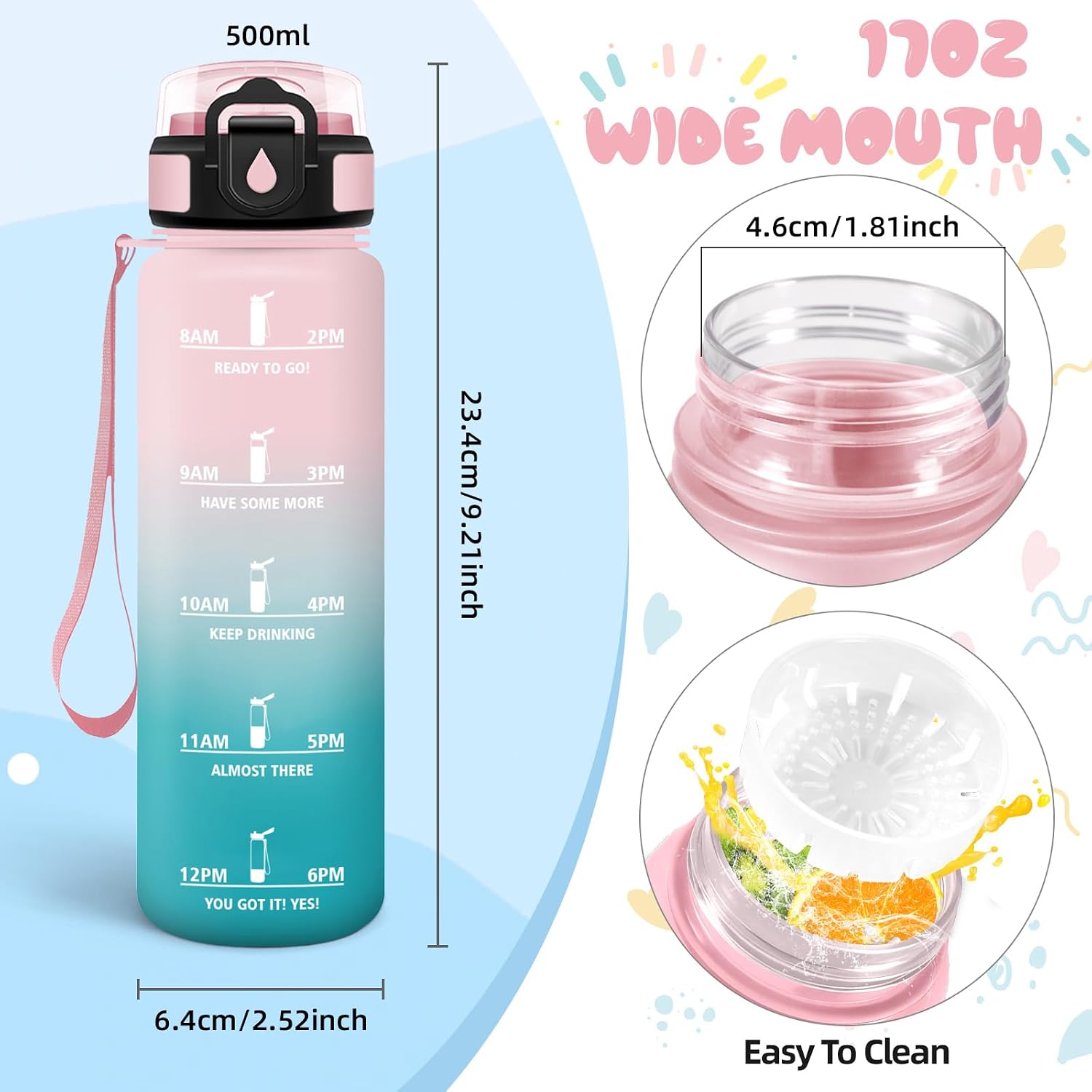 Thumbnail 5 de Mulbijeo Gourde 500ml étanche pour sport
