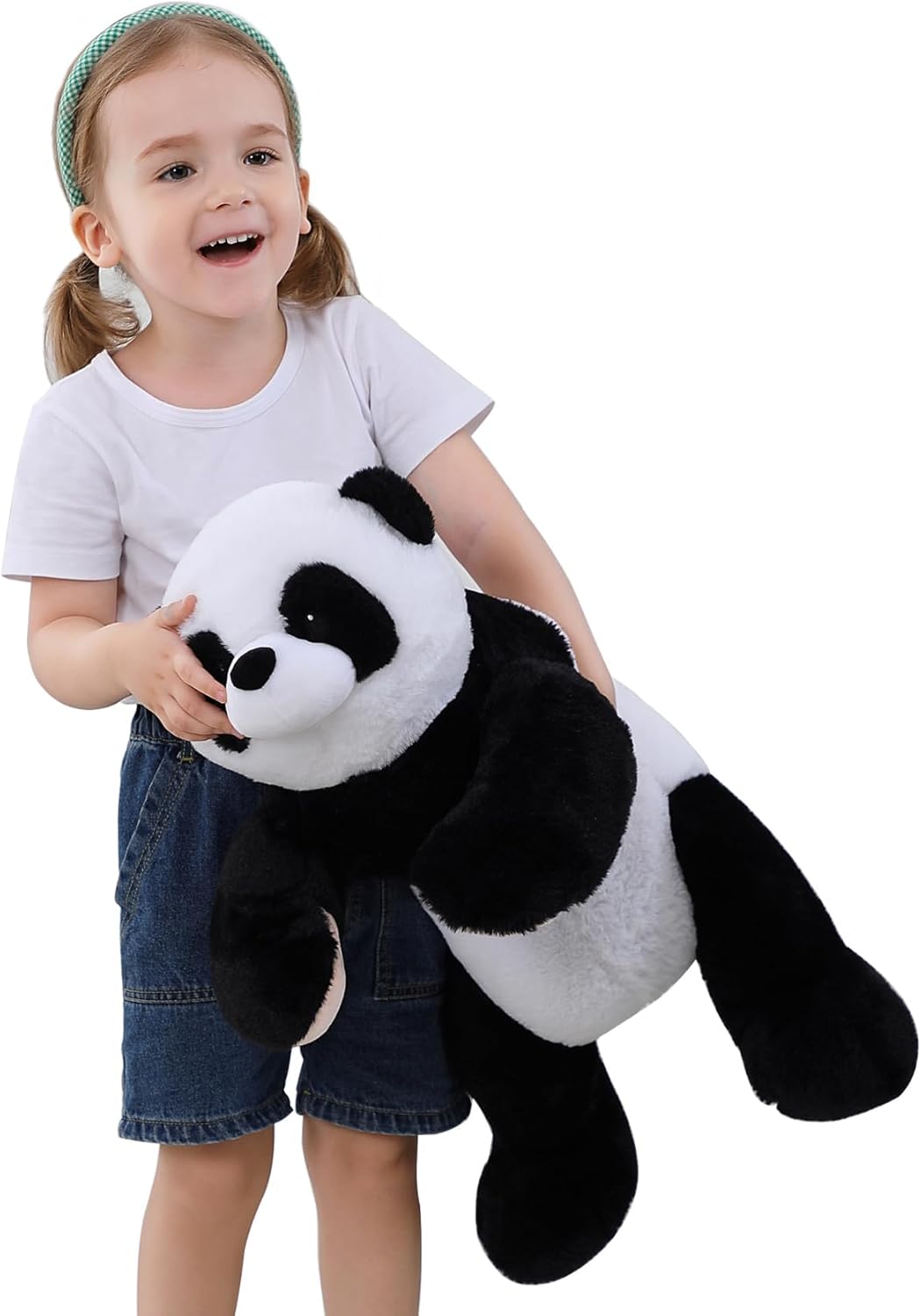Thumbnail 2 de JellyMallow 24" 5 lbs Weighted Stuffed Panda Plush (Weighted Sensory Pillow)