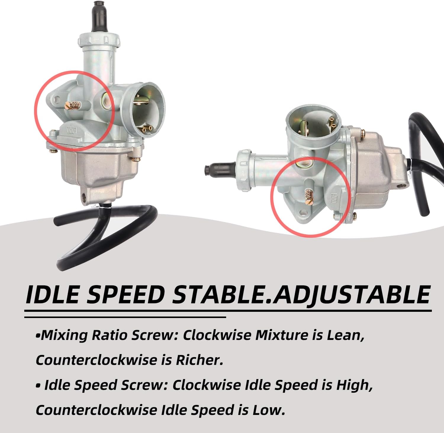 Detalle de AMZSKU PZ27 27 mm förgasare för 100, 125, 150 och 200 cc dirtbike och gokart