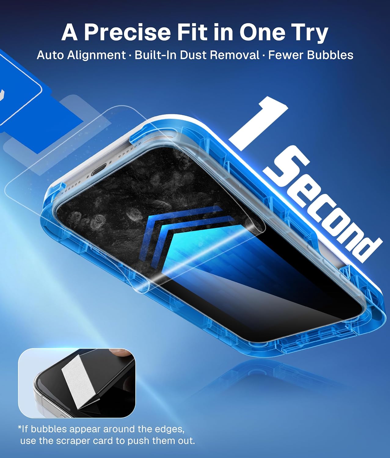 Detalle de MOBOSI MOBOSI-S-IP17PM-HD Screen Protector for iPhone 17 Pro Max, 3-Pack