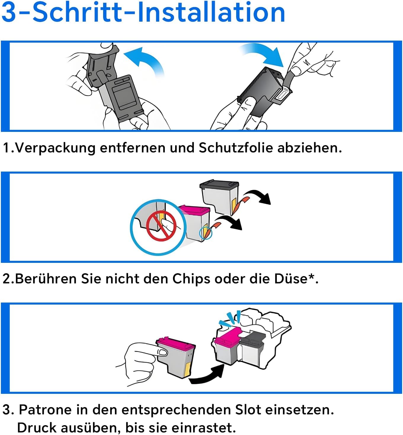 Thumbnail 6 de Cebhink HP 302 XL Schwarz Druckerpatronen