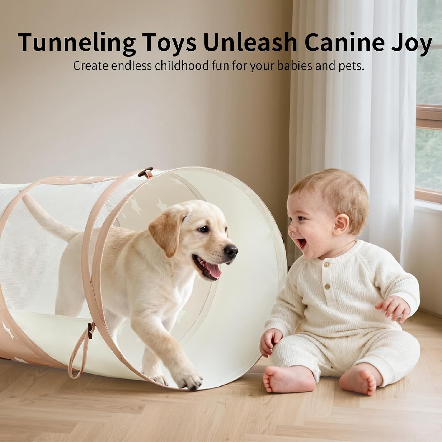 Detalle 2 de Sumbababy Toddler Crawl Tunnel 68.90 × 18.11 × 18.11 inches