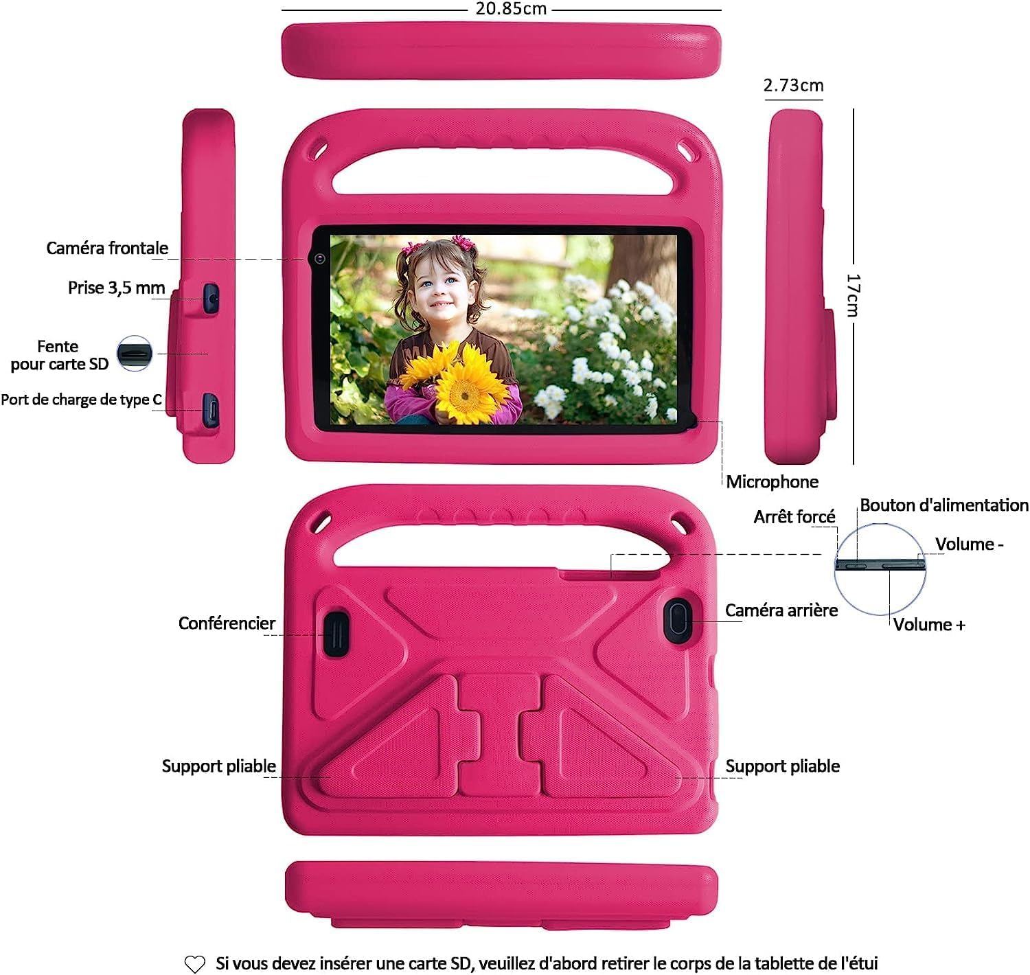Thumbnail 6 de GOODTEL Tablette enfants G7 Android 11 (7 pouces, 32Go, WiFi/Bluetooth/GPS) avec étui — contrôle parental