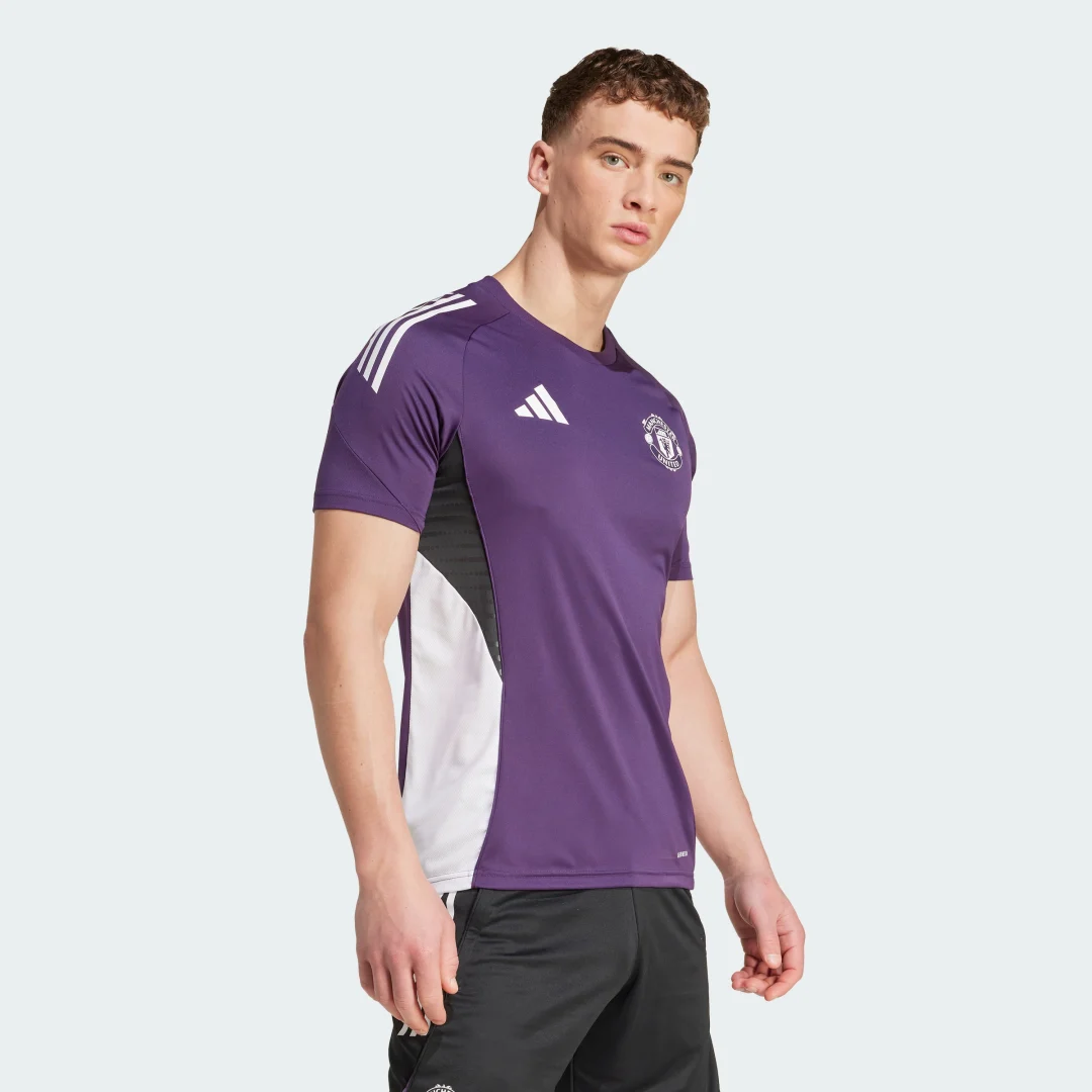 Detalle de Camiseta entrenamiento Manchester United Tiro 25 Competition de Adidas - color violeta