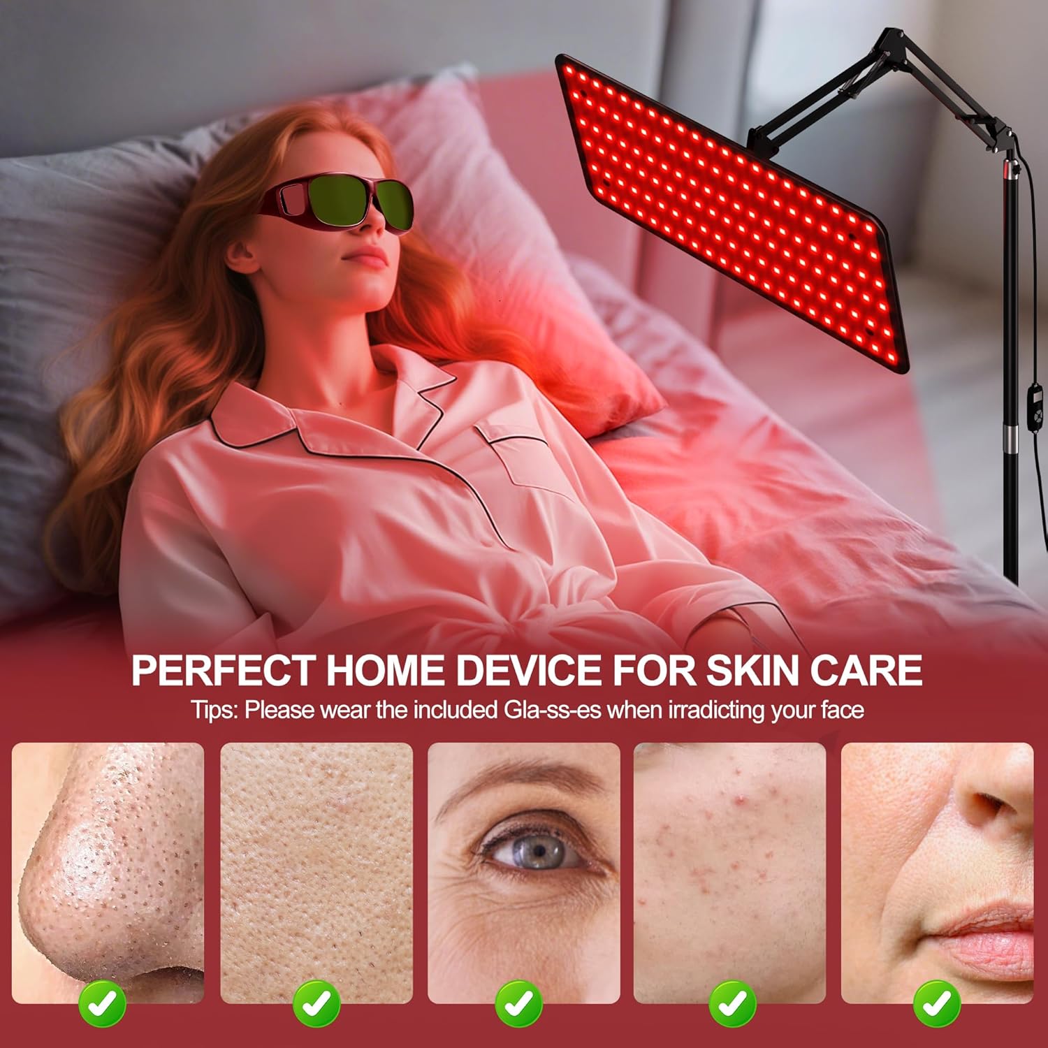 Detalle de Infrared red light therapy lamp 660nm