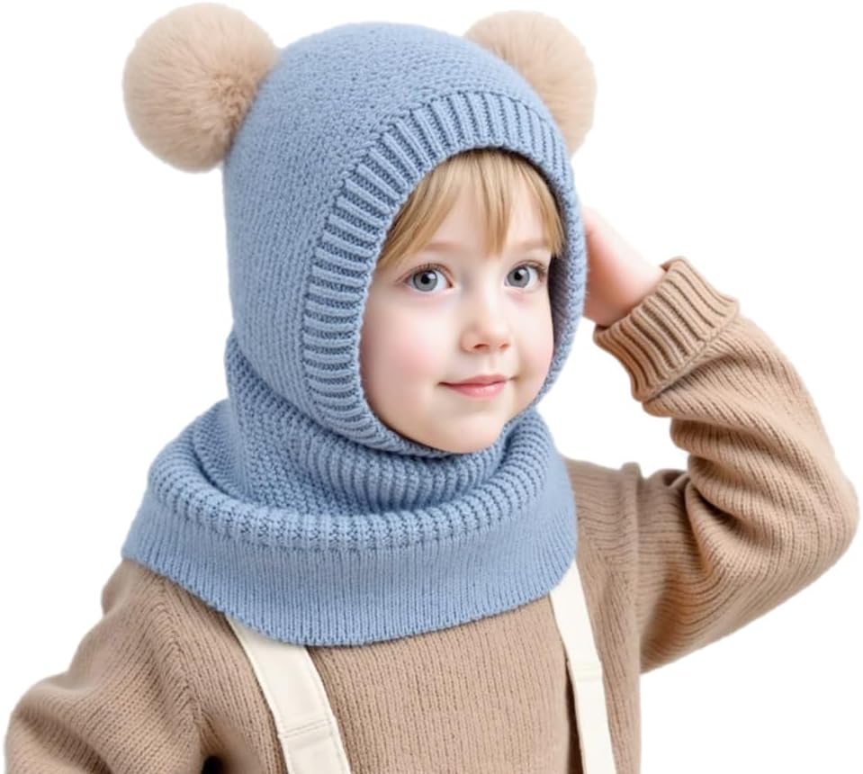 Detalle de FUYAO Toddler Girls Balaclava Hat 48-52cm