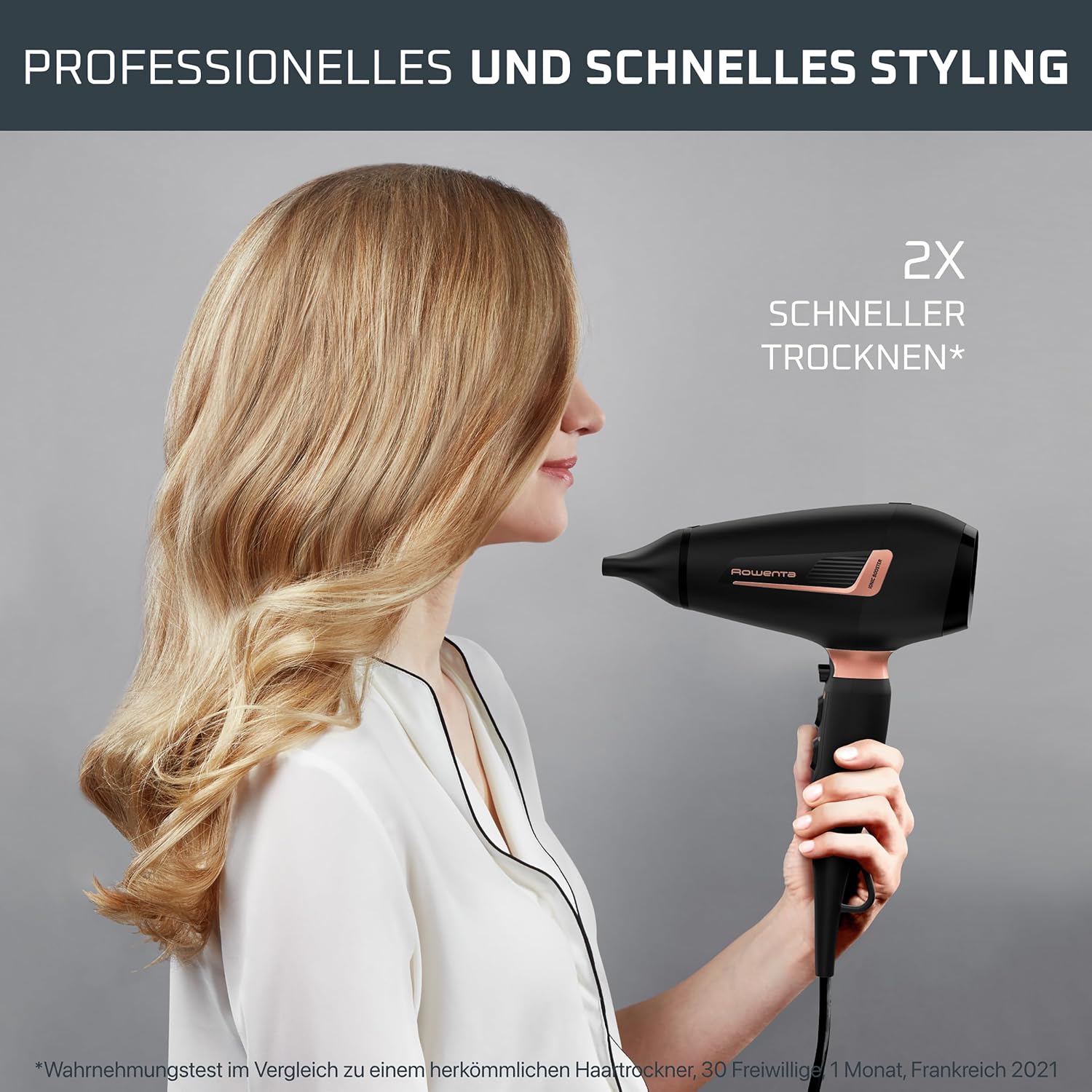 Detalle de Rowenta Pro Expert Haartrockner CV8830F0 mit 2200-W-Motor, Ionen-Booster & 6 Einstellungen