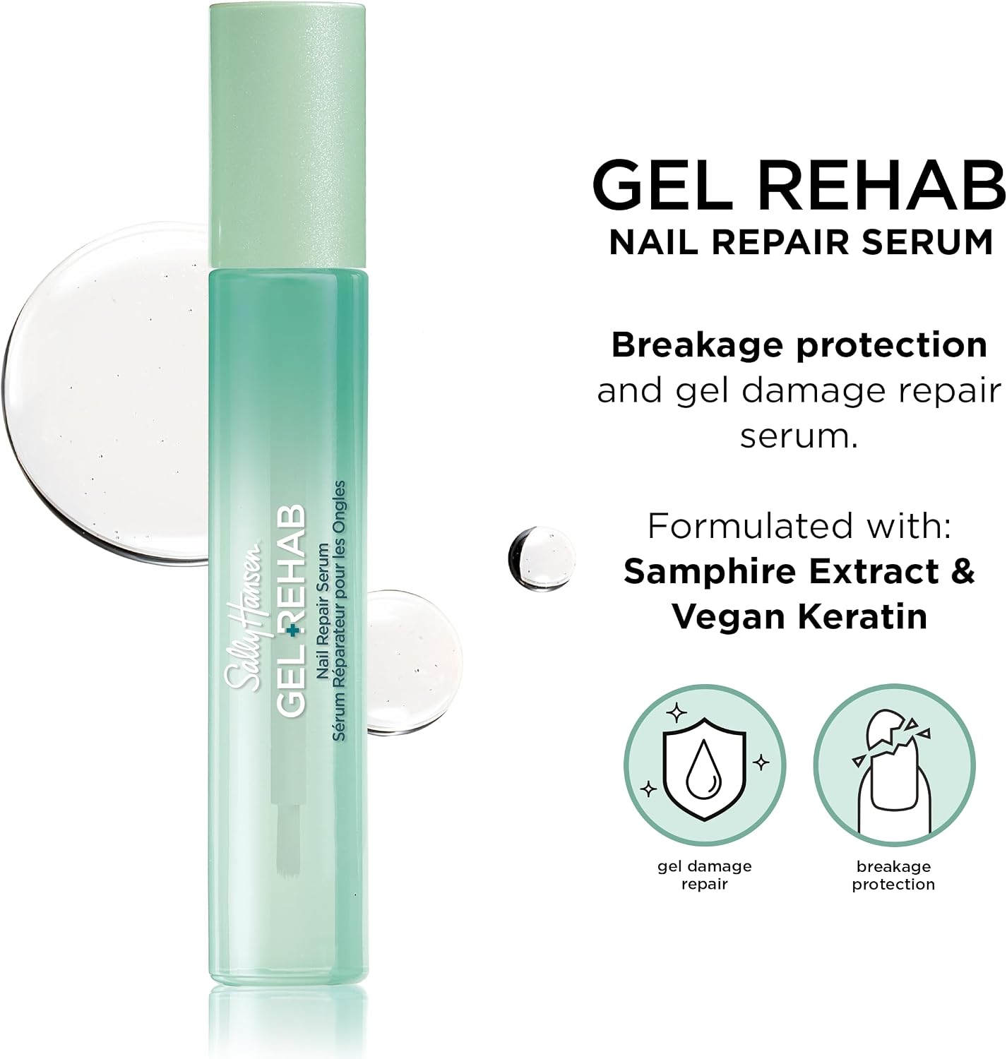 Thumbnail 2 de Sally Hansen Gel Rehab Nail Repair Serum, 5 ml Gel with Samphire Extract