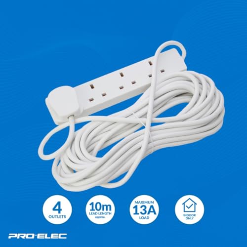 Thumbnail 3 de PRO ELEC PELB1906 Cable de extensión 10 m blanca