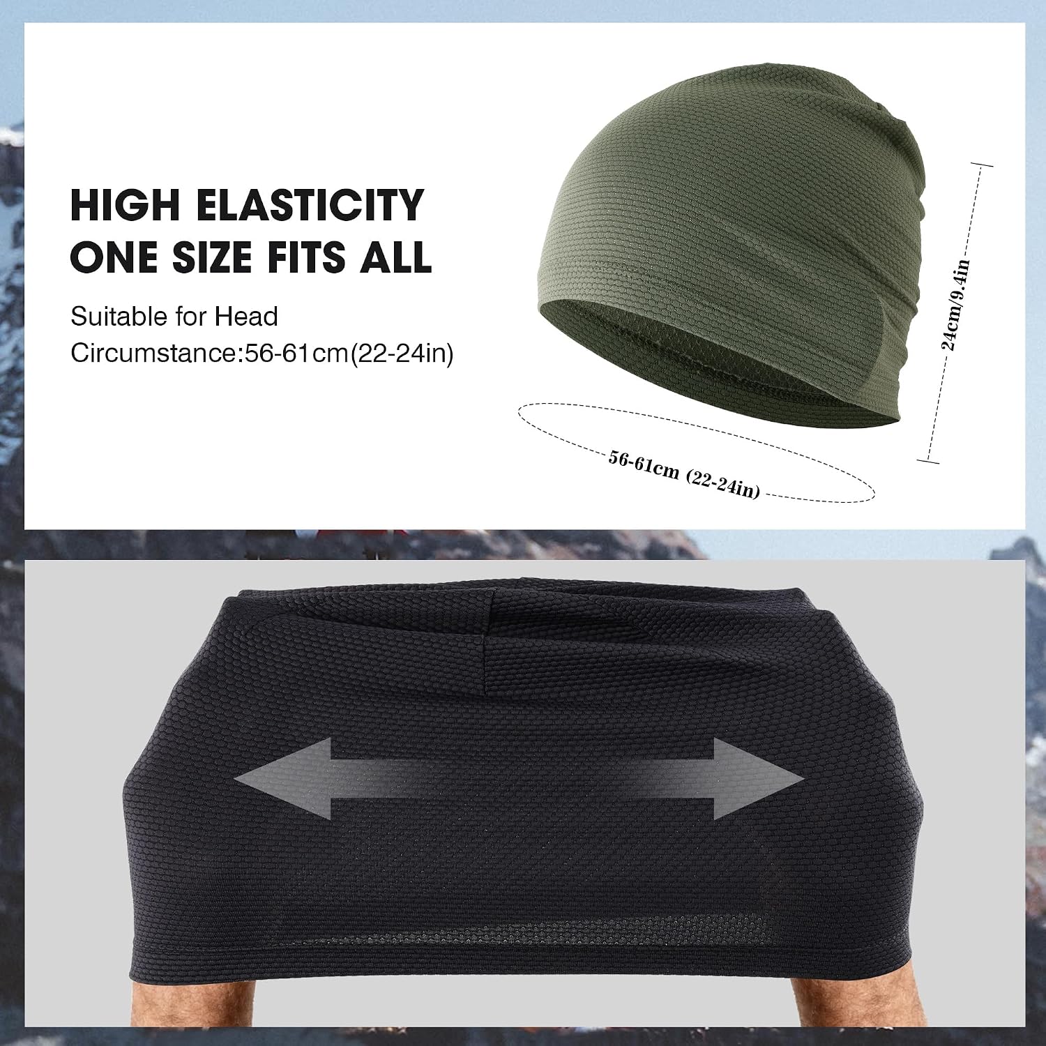 Thumbnail 6 de WTACTFUL 3pcs – Bonnet d'été rafraîchissant pour cyclisme et sports, léger et séchage rapide