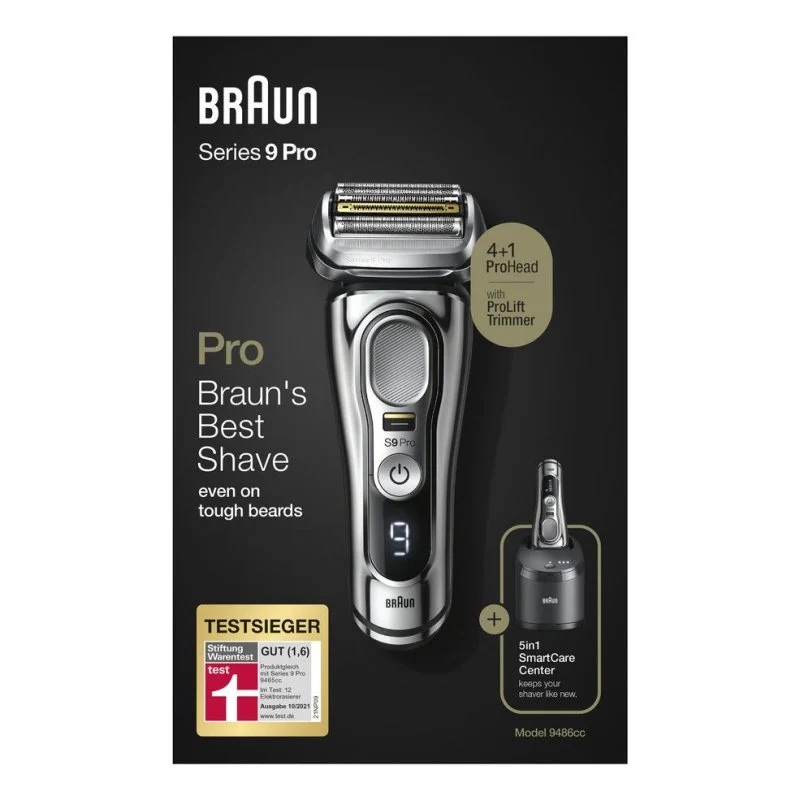 Detalle 2 de Braun Series 9 9486cc: Afeitadora facial inalámbrica para uso seco y húmedo