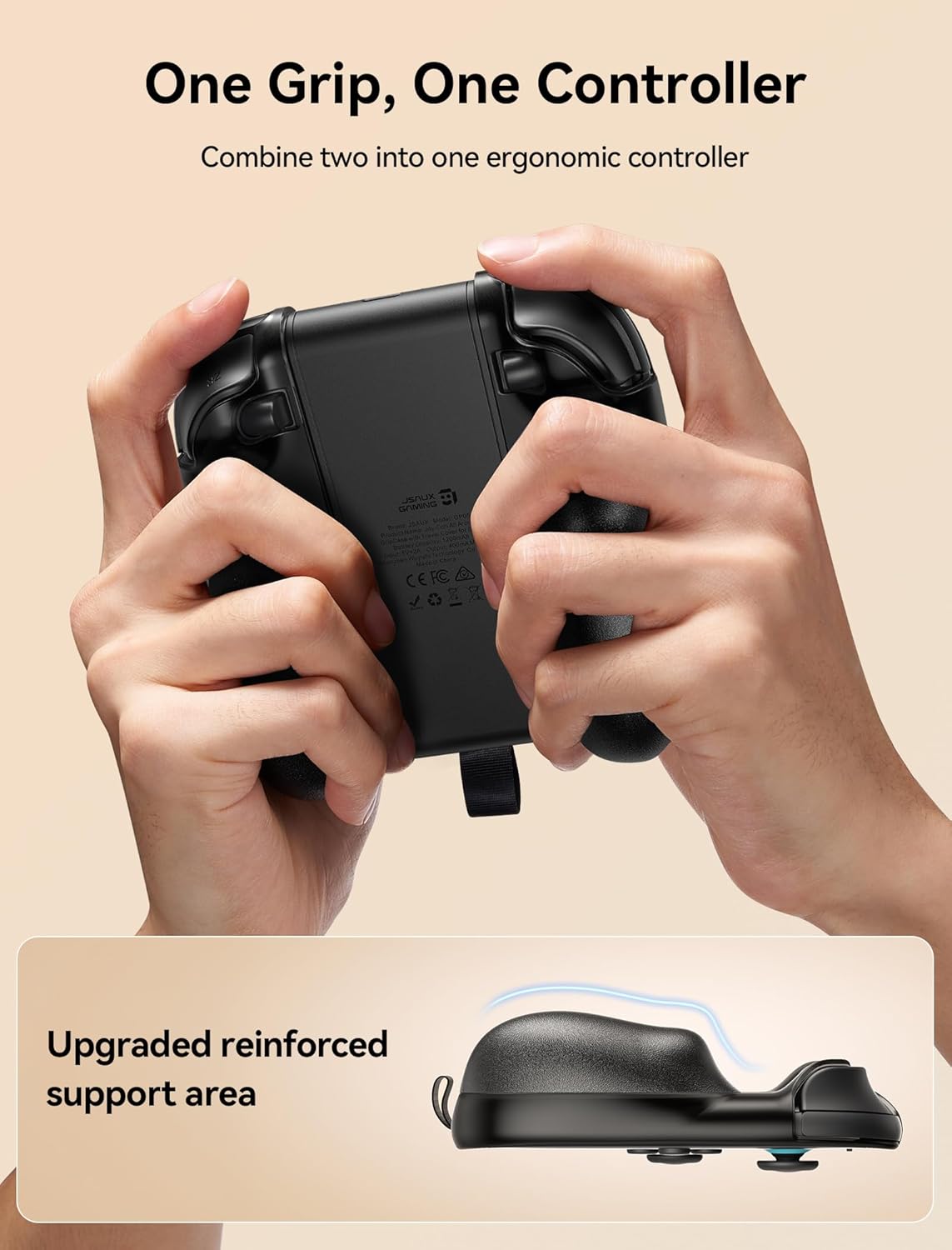 Thumbnail 5 de JSAUX Charging Grip for Switch 2 Joy-Con – Built-in 1200 mAh battery grip handle for playing while charging (2025)