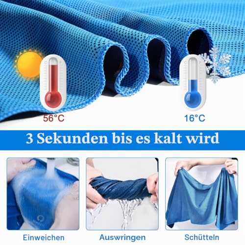 Detalle de Sukeen Kühlendes Handtuch – Kühlhandtuch Cooling Towel für Training und Alltag