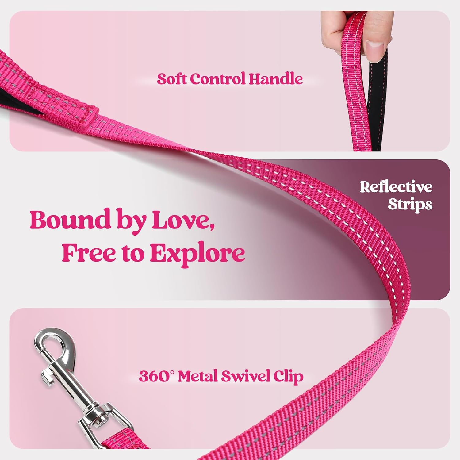 Thumbnail 6 de Rabbitgoo Small Dog Harness and Lead Set (XXS) – Step-in Soft Mesh, Pink