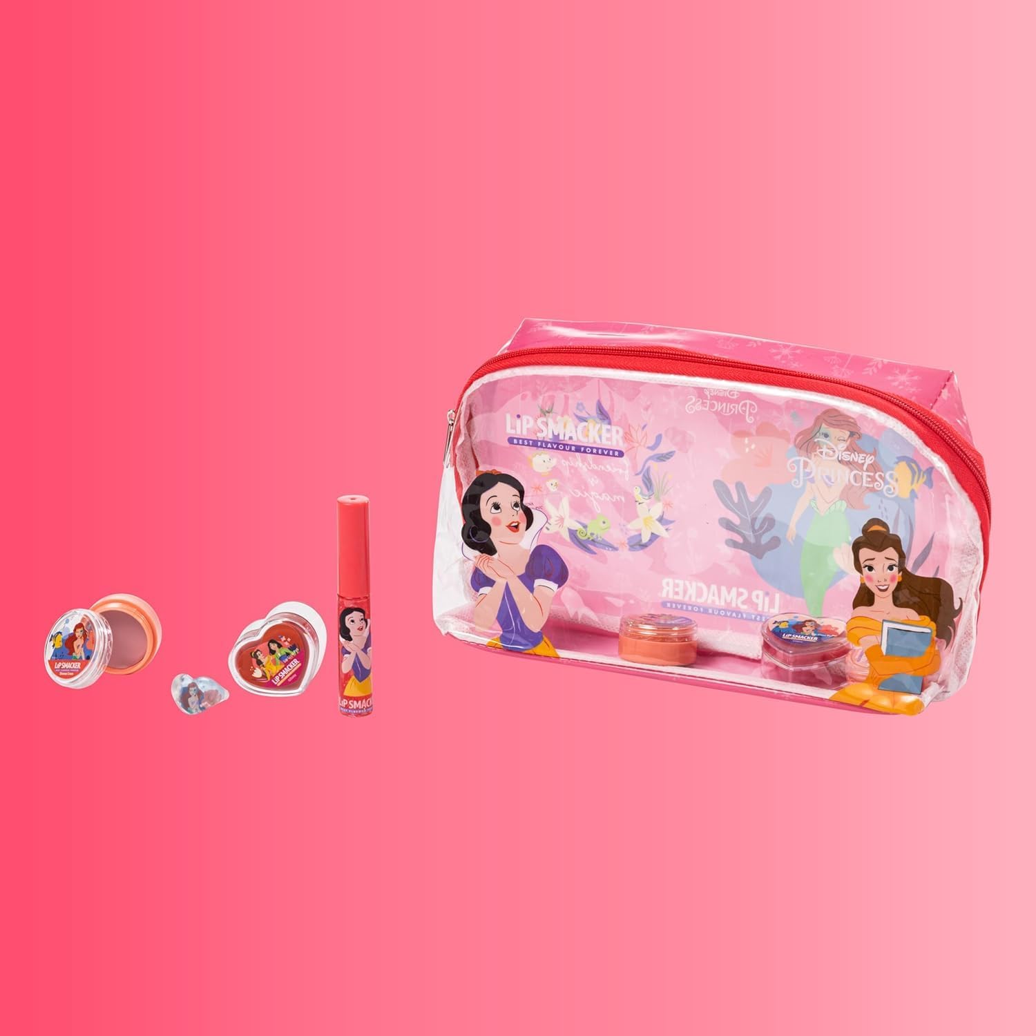 Detalle 2 de Lip Smacker Disney Princess Essential Make-up Bag – zestaw do makijażu dla dzieci