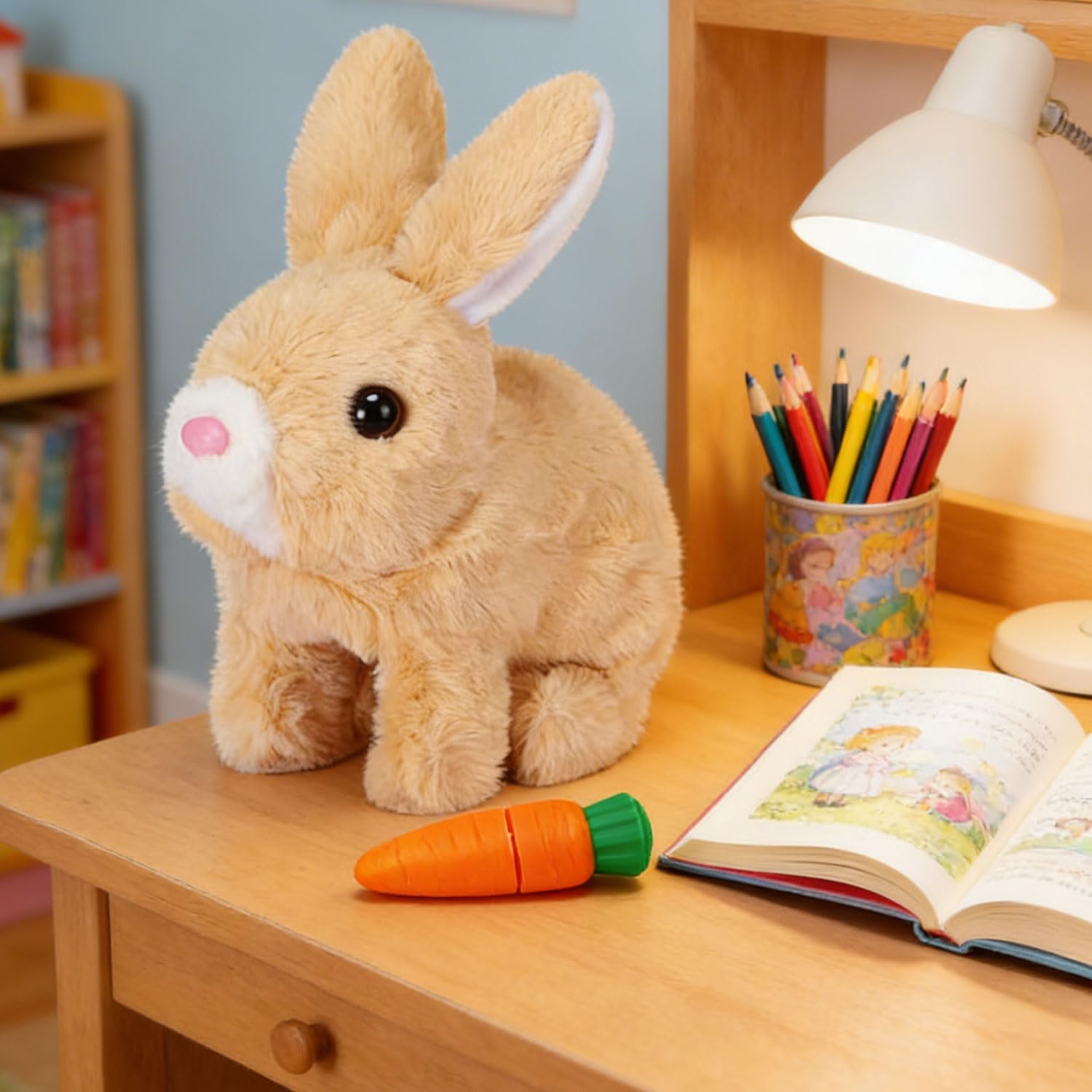 Thumbnail 5 de Sunshine smile hüpfendes Kaninchen – sprechender, interaktiver Plüschhase mit Geräuschen