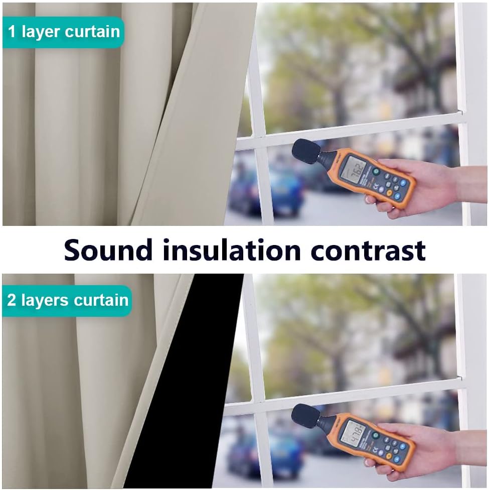 Thumbnail 3 de NICETOWN blackout curtains 52x84 two-panel set