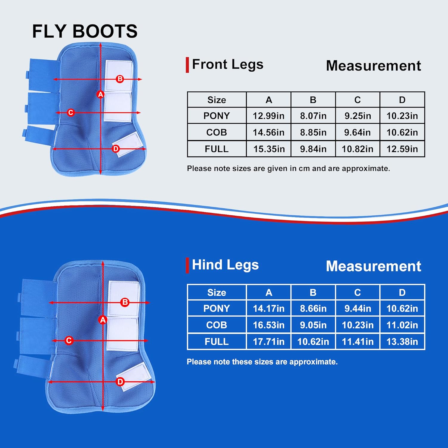 Detalle 2 de Gallopoff Horse Fly Boots Set of 4 – Soft & Comfort Mesh Travel Fly Leggings for Horses (Pink)