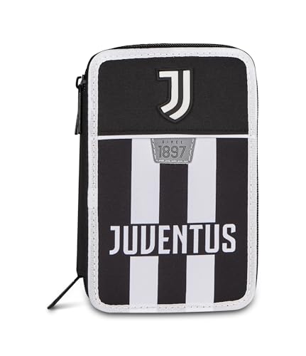 Detalle de Seven Juventus Astuccio 3 Zip: astuccio con tre scomparti e kit completo per scuola elementare e media