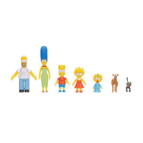 Detalle de Pack familiar de figuras de Los Simpson a escala 6,35 cm de Jakks Pacific