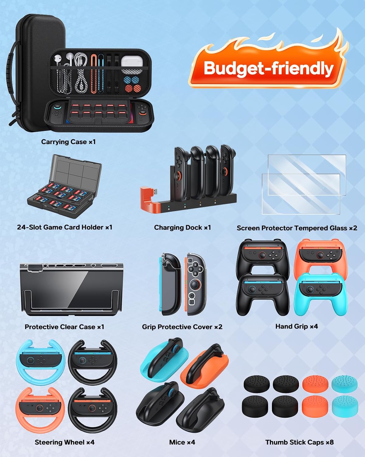 Thumbnail 1 de YUANHOT Switch 2 32-in-1 accessories bundle