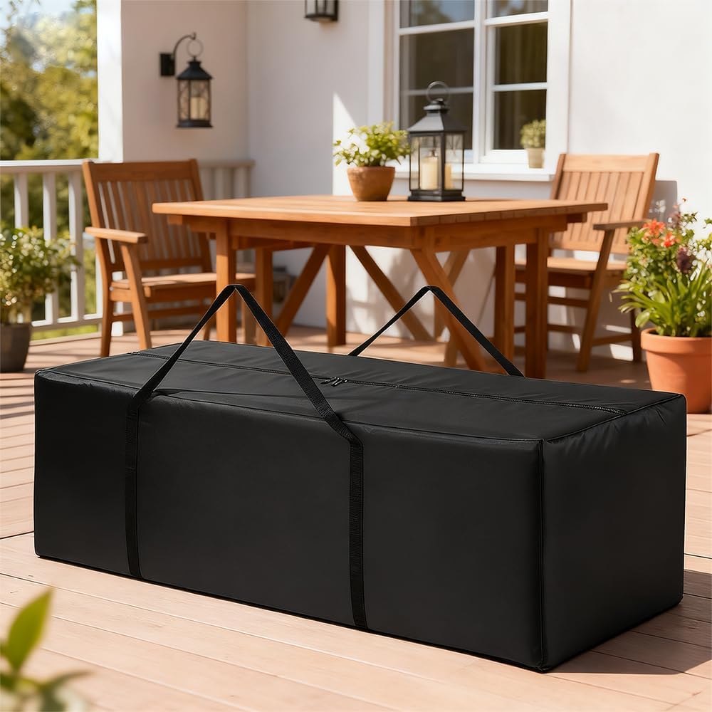 Thumbnail 3 de Donken Auflagentasche für Gartenpolster – Oxford 210D Aufbewahrung mit Tragegriff, 200 x 60 x 75 cm (bis 900 l)