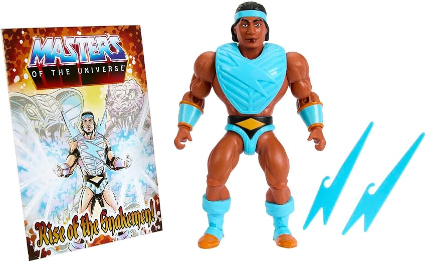 Detalle de Masters del Universo MOTU Origins Bolt Man - Figura de Acción ⚡
