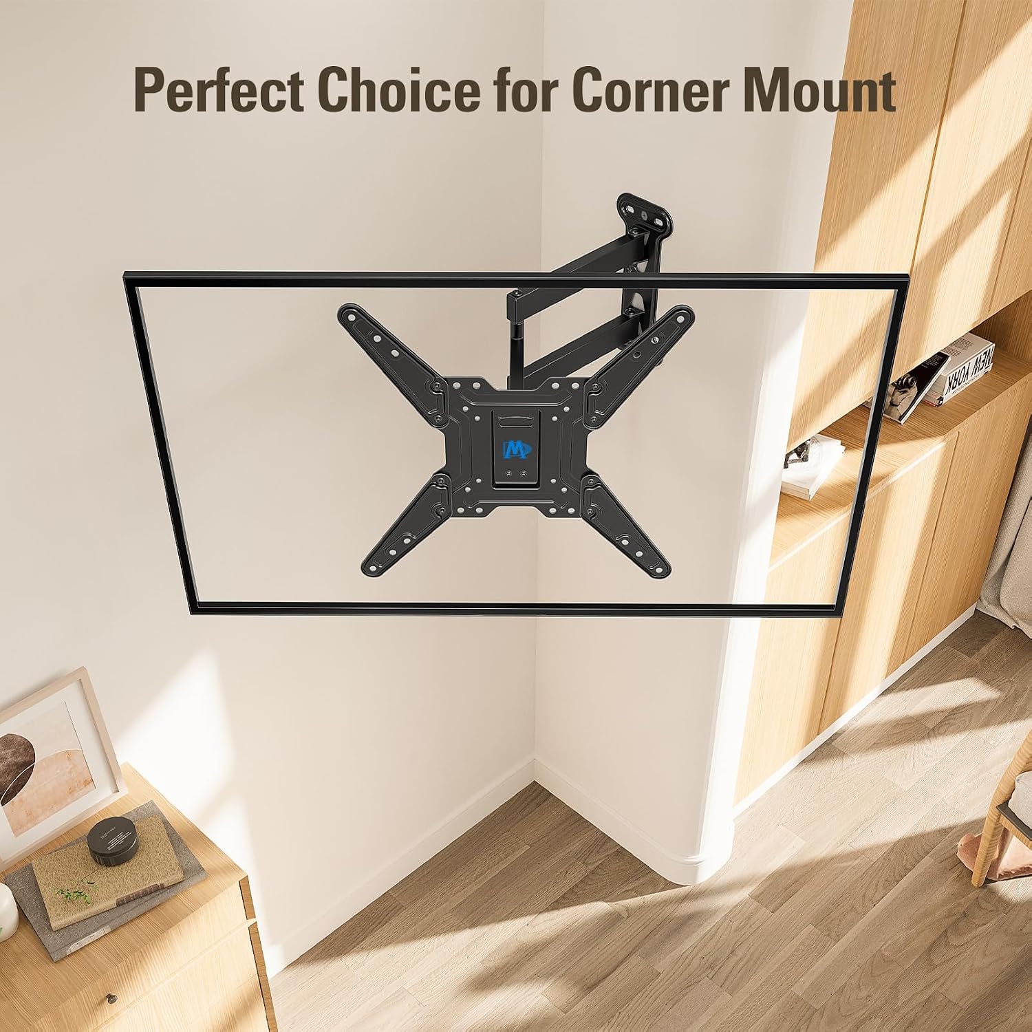 Detalle de Mounting Dream MD2393-MX TV Wall Mount Bracket for 26-55 Inch TVs (Up to 60 lbs) with Full Motion Articulating Arm