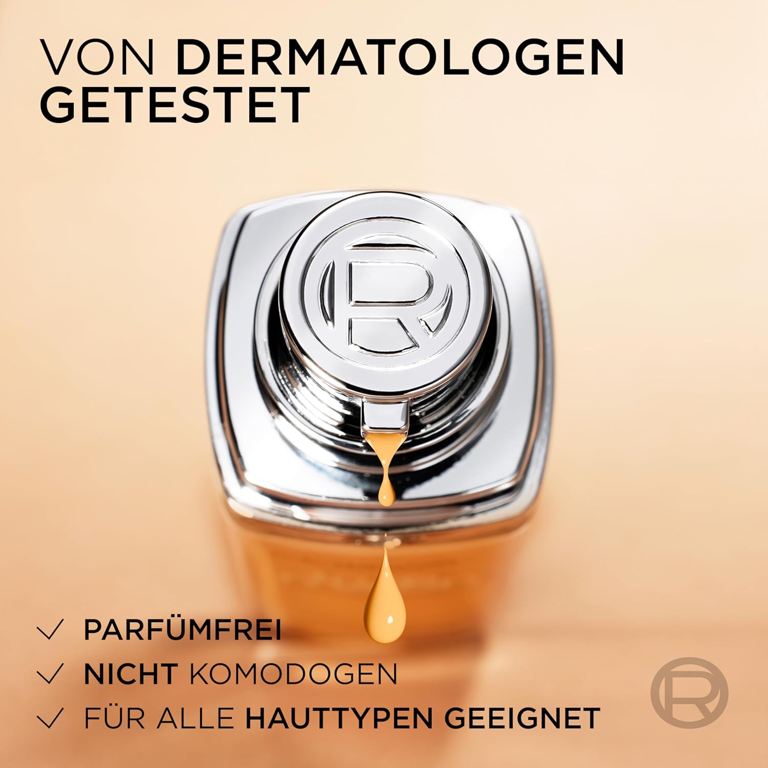 Detalle de L'Oréal Paris True Match Foundation 2.N Neutral Light – Hyaluron, vegane Formel, mittlere Deckkraft, natürliches Finish, 30 ml