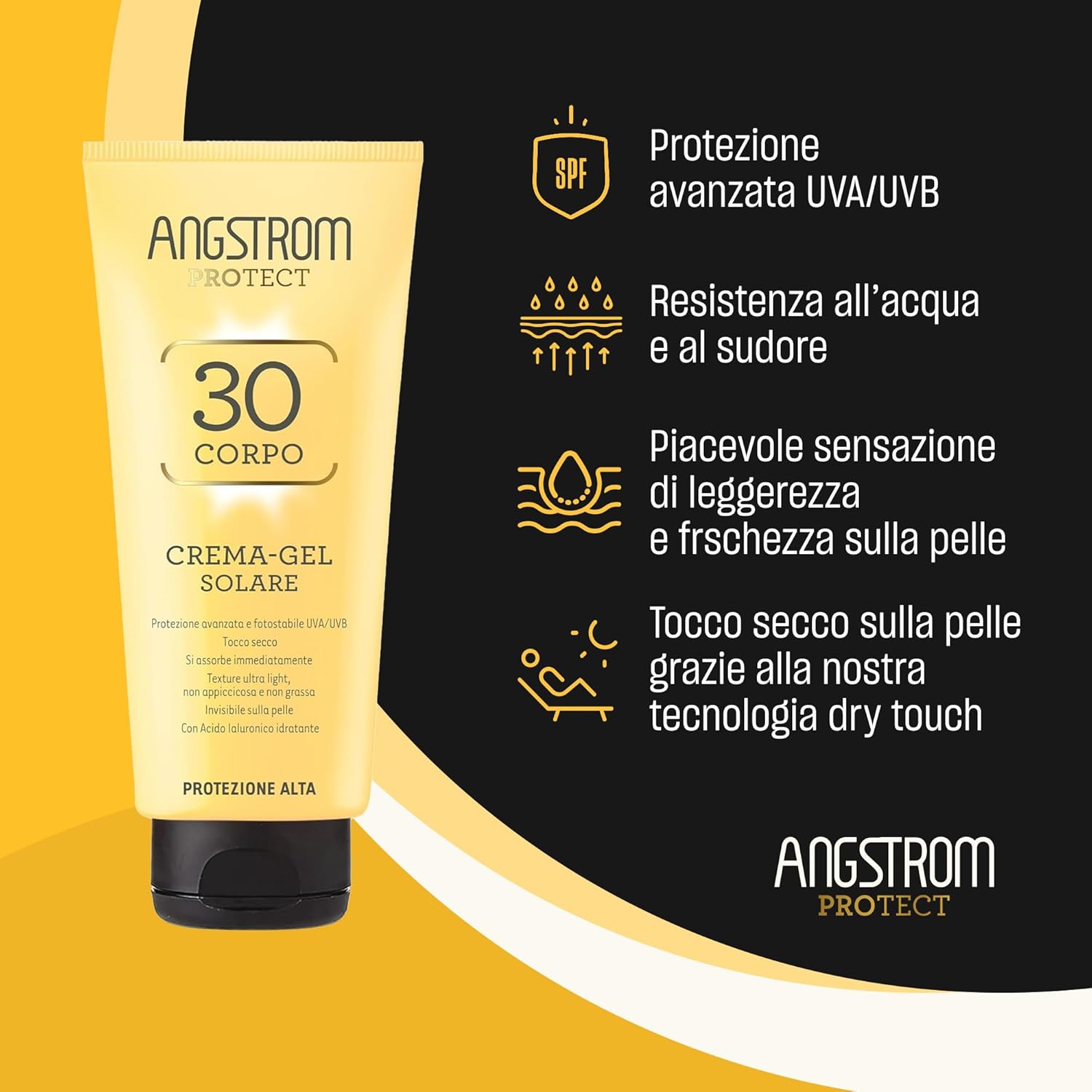 Detalle de Angstrom Protect Crema-Gel Solare SPF 30 Ultra light – 200 ml