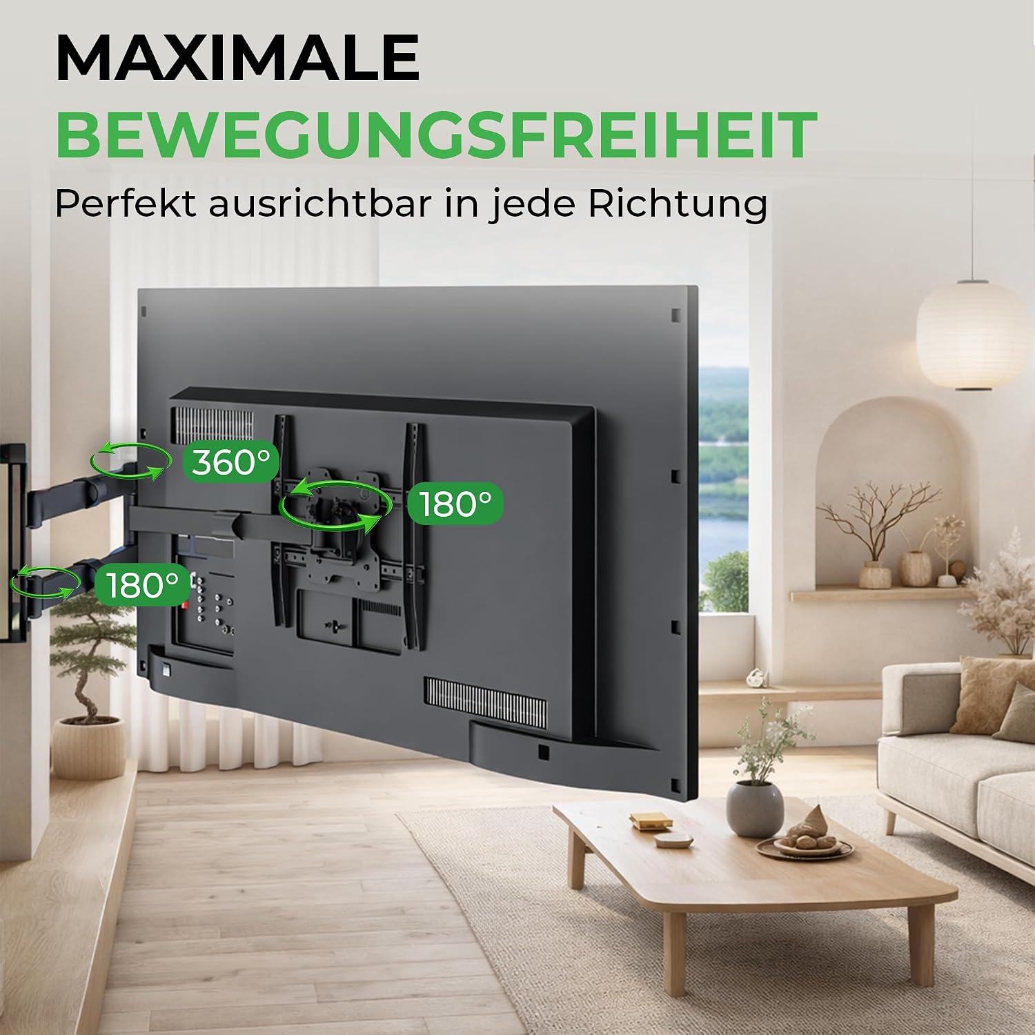 Thumbnail 6 de XTRARM TiTon Flex TV-Wandhalterung 80 cm – dreh-, neig- & rotierbar bis VESA 400×400 mm