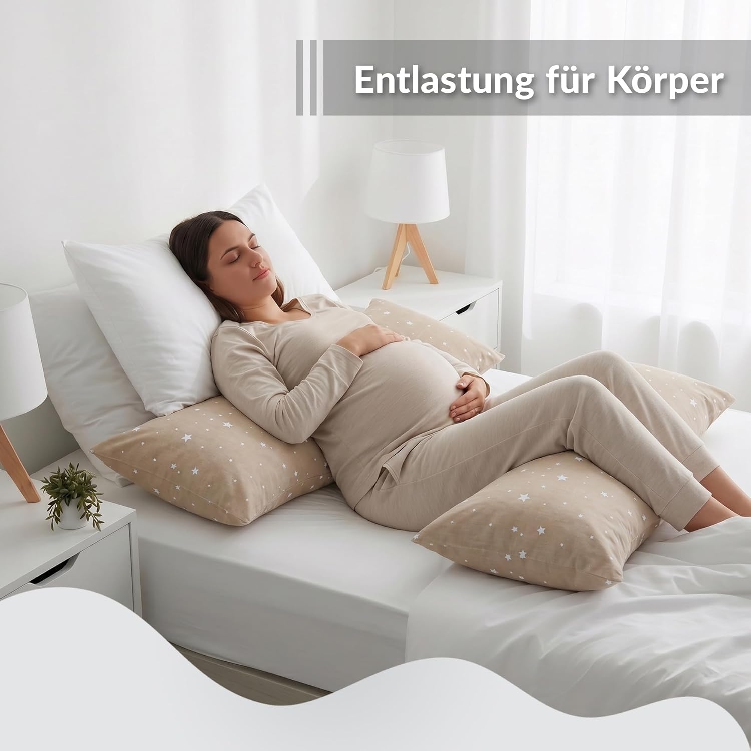 Detalle 1 de Totsy Baby Seitenschläferkissen 40x145 cm