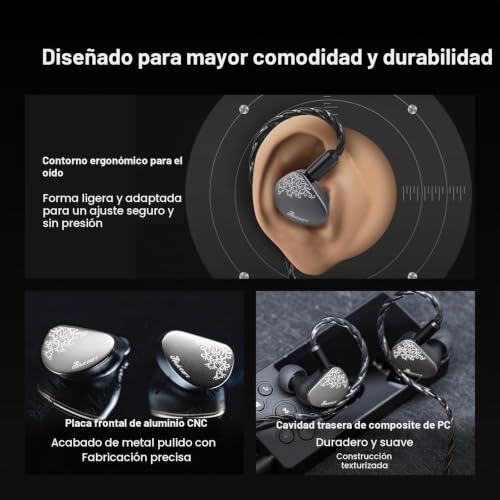 Thumbnail 4 de Linsoul Kiwi Ears Cadenza II: IEM de titanio con KARS 2.0 y cable desmontable