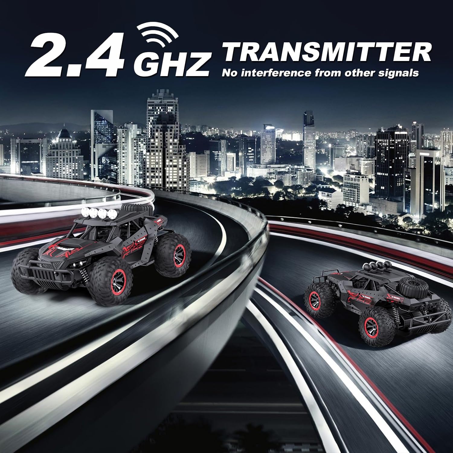 Detalle 2 de rc tech 1803 RC-buggy 1:16 met twee accu’s en 2,4GHz-bediening