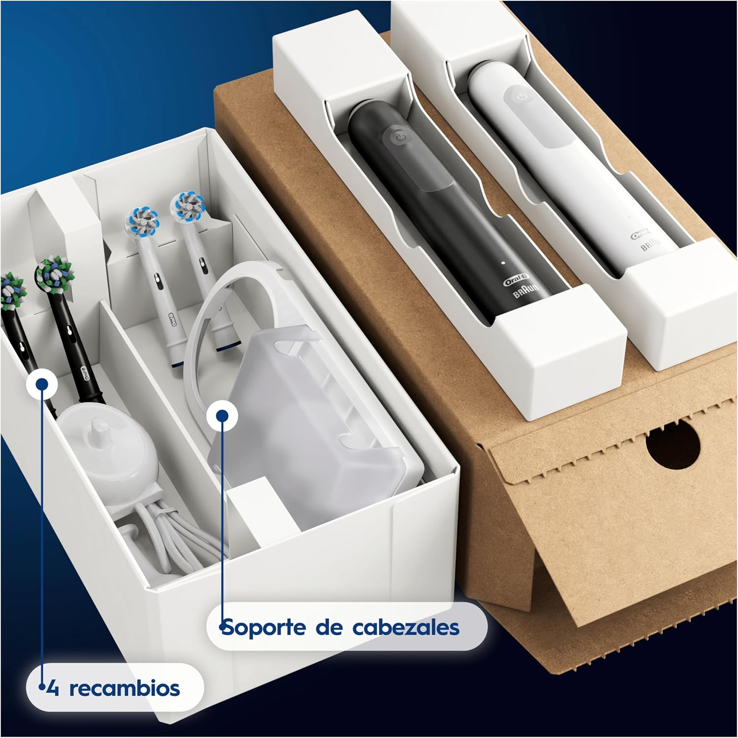 Thumbnail 3 de Oral-B Pro 3 3900N: Cepillos Eléctricos (Pack de 2) 🪥