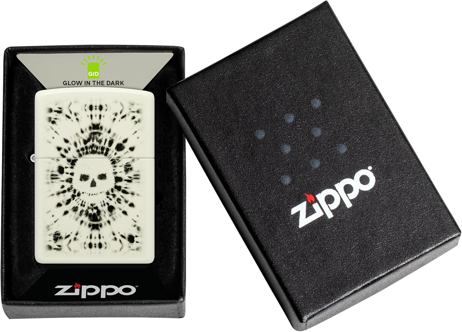 Thumbnail 6 de Zippo Glowing Skull Design Glow in The Dark Pocket Lighter