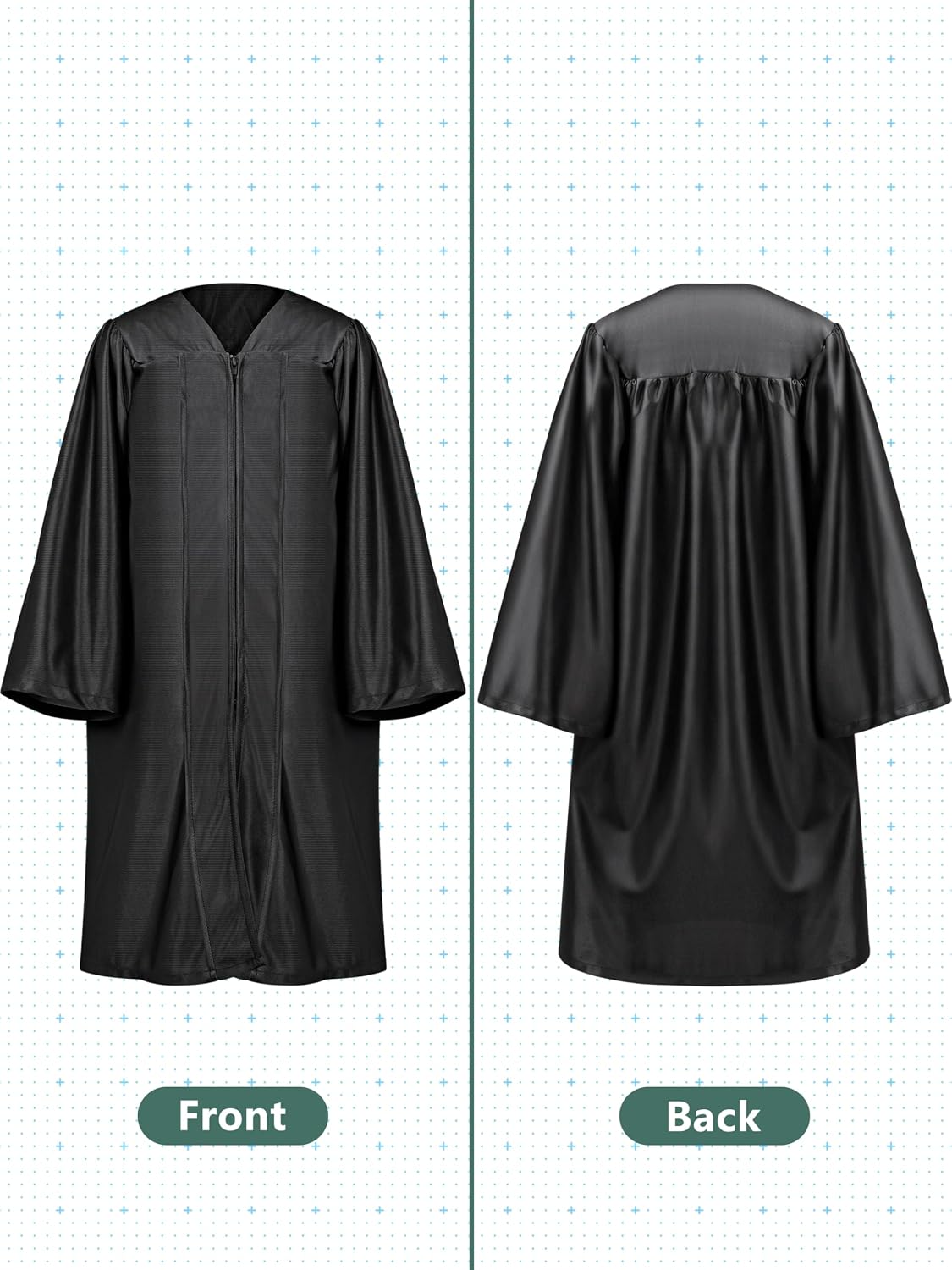 Detalle 2 de QZYL Kindergarten Graduation Gown and Cap Set with Tassel, Stole, and Certificate