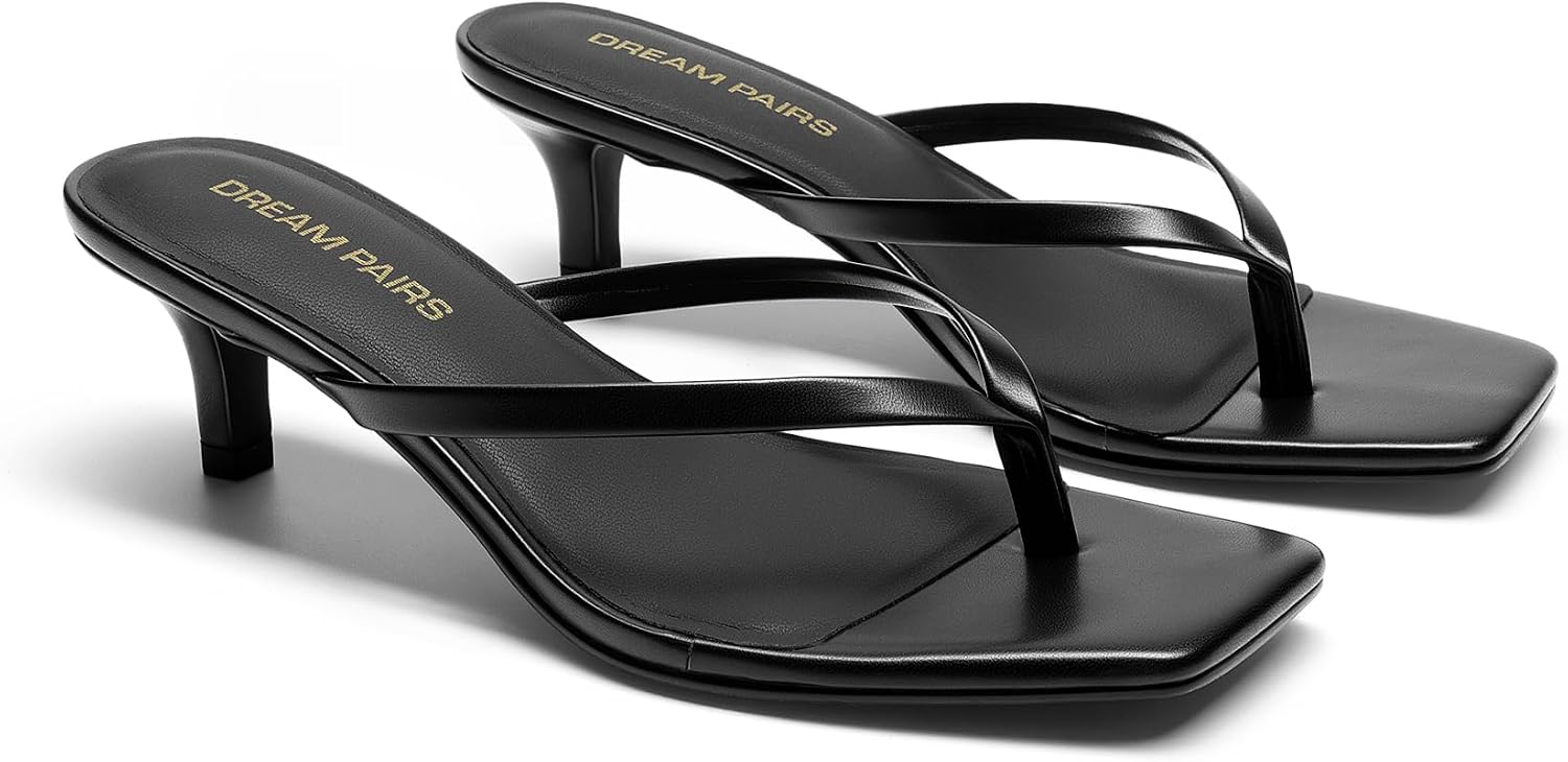 Detalle de DREAM PAIRS 1.97-Inch Kitten Heel Sandals for Women