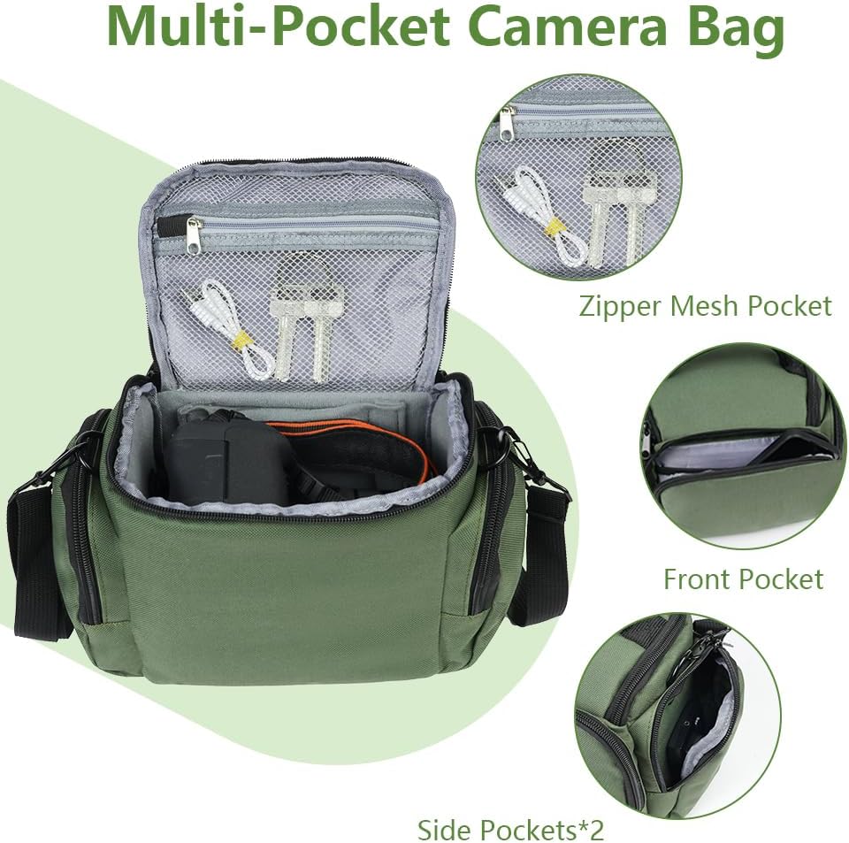 Thumbnail 2 de Ainiv DSLR Camera Bag: Waterproof, Anti-Shock Case for 1 Camera + 2 Lenses