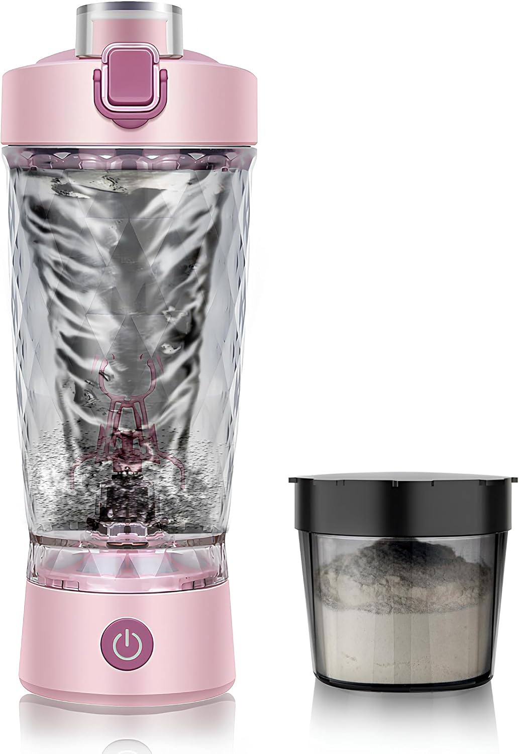 Detalle de Electric Protein Shaker Bottle 550ml Pink 🧪