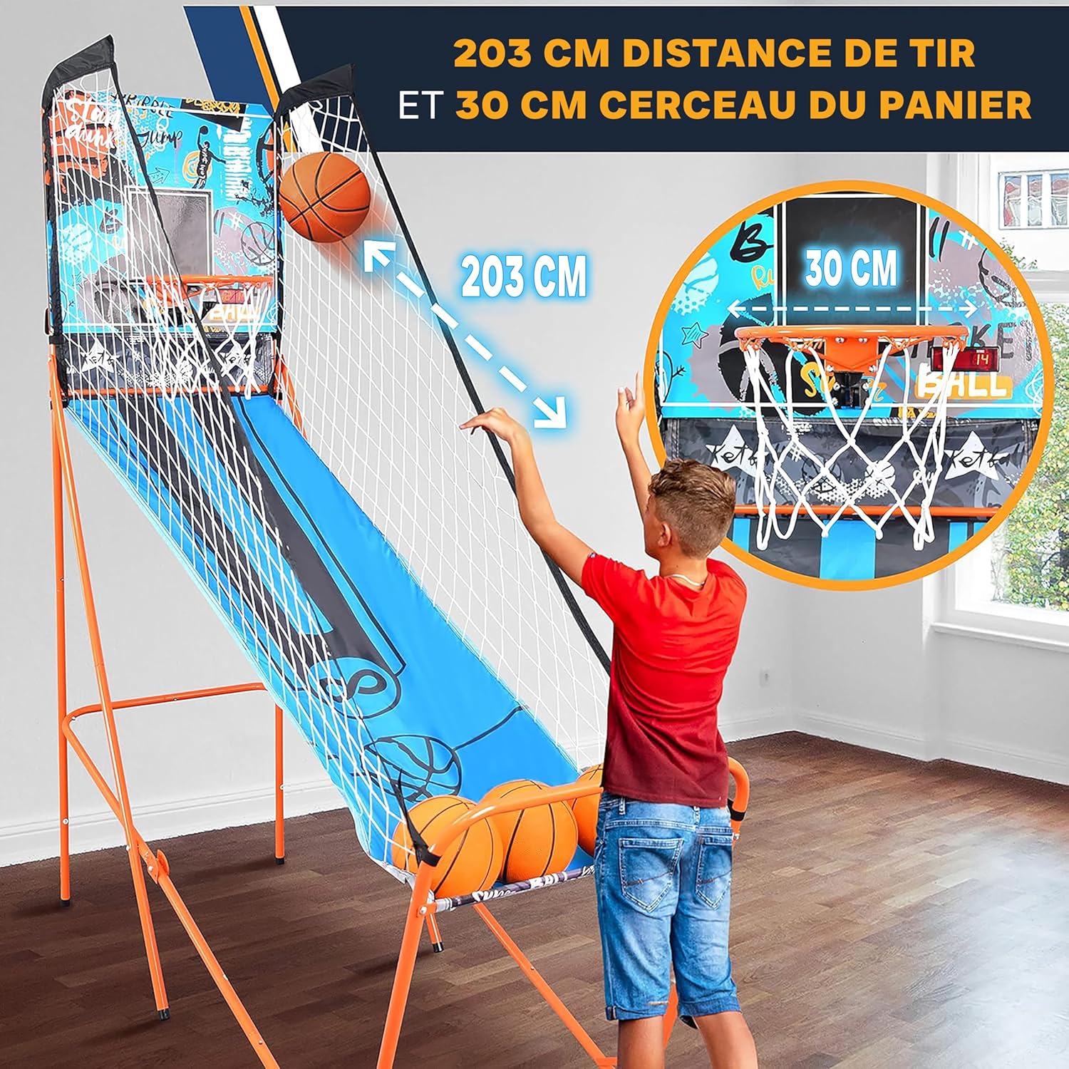 Thumbnail 2 de SereneLife Jeu de Basketball 203 cm