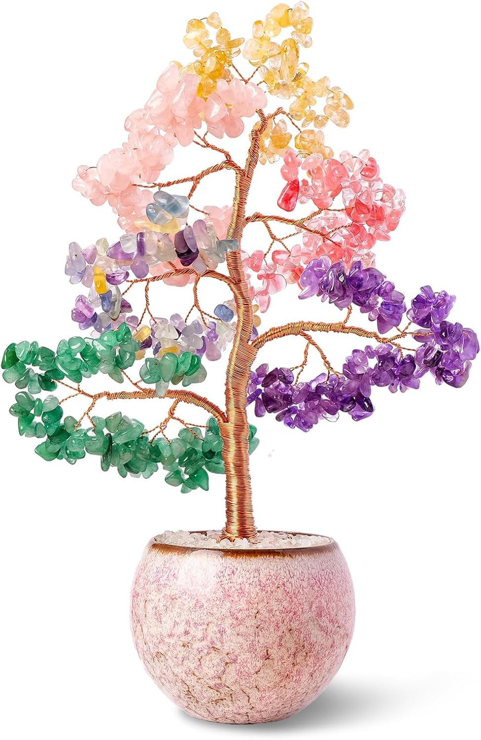 Detalle 2 de Crystal Tree of Life Chakra Healing Crystal: Handmade Home Decor