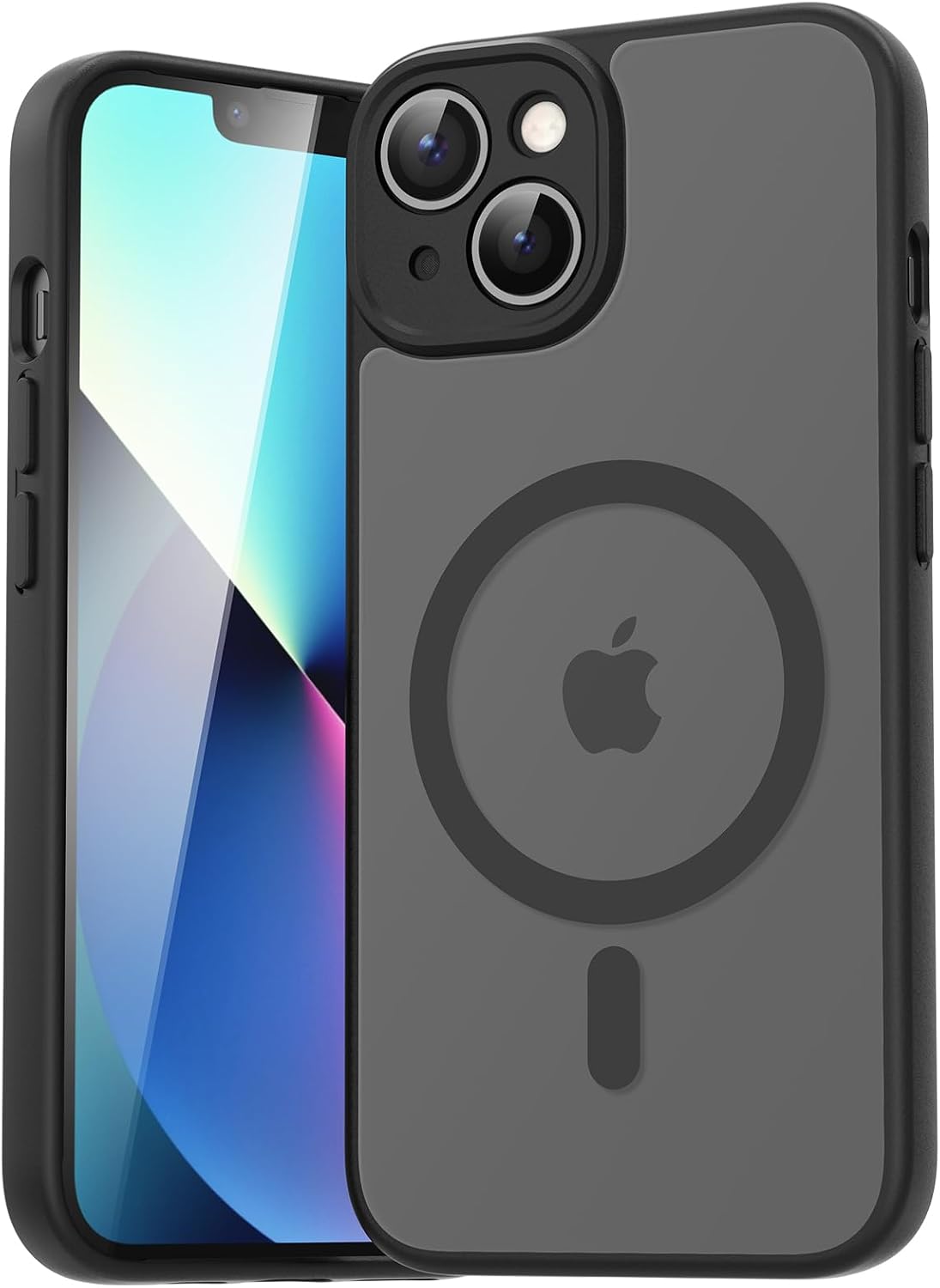Detalle de EASDNB Hülle für iPhone 13 MagSafe mit Kameraschutz Schwarz