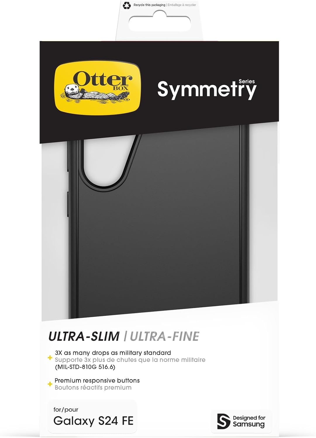 Detalle de OtterBox Symmetry Case for Samsung Galaxy S24 FE – Thin, tough protection